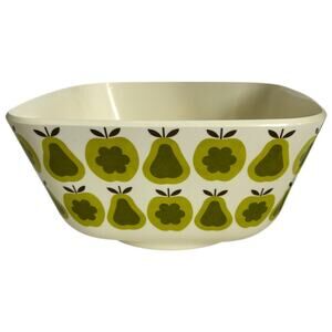 Orla Kiely x Target Square Large Green Pears & Apples Melamine Serving Bowl